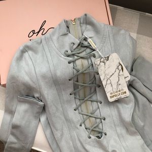 Oh Polly Suedette Dress